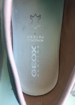 Кожаные кеды geox розовые, 36 размер кеди10 фото