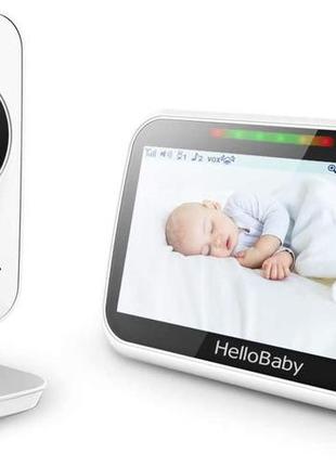 Дитячий монітор hellobaby video з 5-дюймовим кольоровим рк-екраном hb50 інфрачервона камера нічного бачення