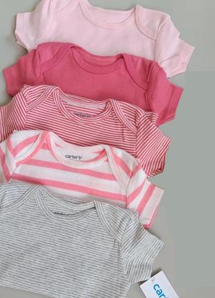 Бодіки для дівчинки з коротким рукавом