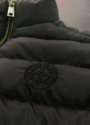 Брендовая мужская жилетка / качественная жилетка stone island в черном цвете на каждый день3 фото