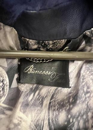 Полушубок замшевый с мехом песец на подкладке banessi fur s/m4 фото