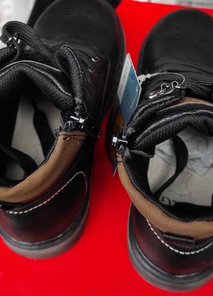 Детские деми ботинки черные для мальчика, школьные6 фото