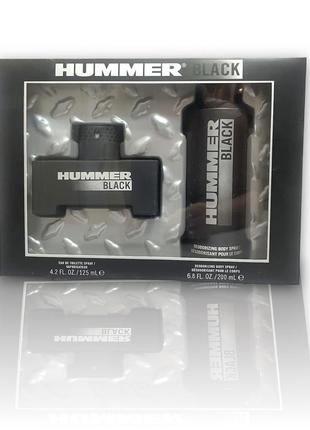 Парфумований подарунковий чоловічий набір hummer black1 фото