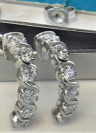 Серьги серебро 925 проба 2.71 грамма