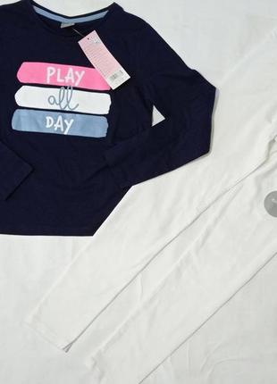 Реглан, лосины фирма f&f на 7-8 лет на 128 см