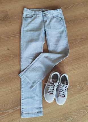Завужкні сірі жіночі джинси no name 30 розмір2 фото