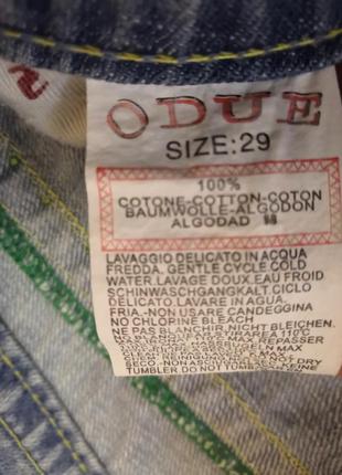 Модные джинсы odue с потёртостями, размер 296 фото