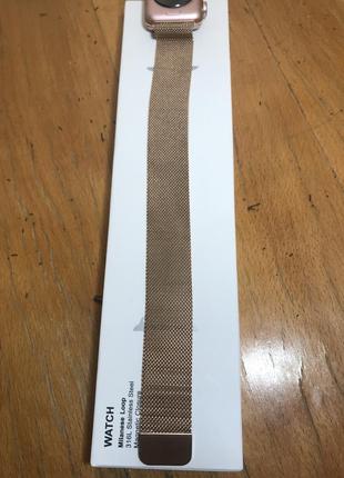 Ремінь на apple watch 38mm gold