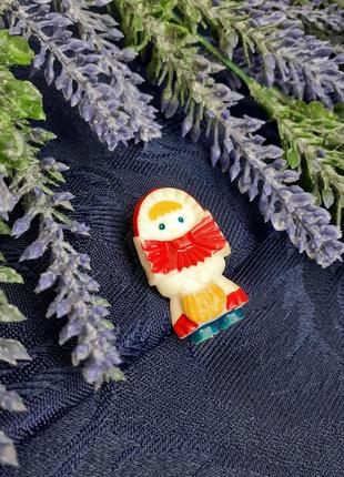 Красная шапочка! 🧸❤ брошь ссср девочка значок советский колкий пластик целлулоид винтаж эмали4 фото