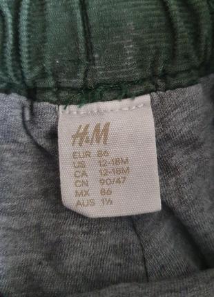 Вельветові штанці h&m  86 розмір3 фото