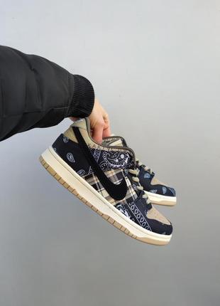 Чоловічі кросівки nike sb dunk x cactus jack / smb6 фото