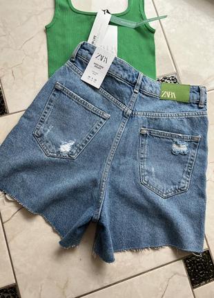 Zara джинсовые шорты 2
