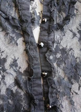 (303) отличная  ажурная блузка new look /размер 84 фото