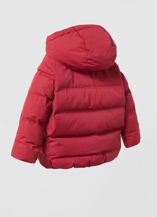Зимова куртка для хлопчика zara іспанія розмір 122, 164 червона оригінал2 фото