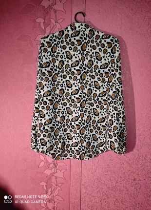 Рубашка леопард, леопардовый принт2 фото