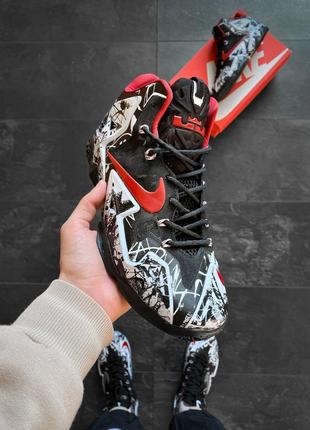 Мужские кроссовки nike lebron 11 graffiti miami heat / smb6 фото