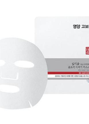 Восстанавливающая тканевая маска ultra repair mask illiyoon 25g