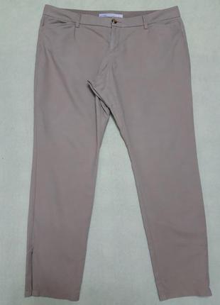 Бежевые брюки большого размера