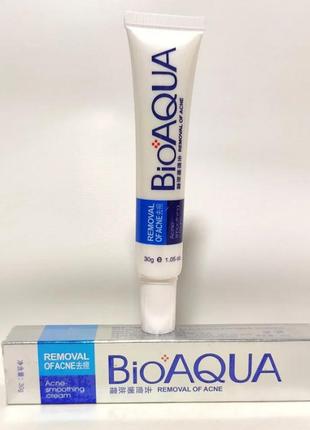 Крем для обличчя від прищів (акне) та постакне bioaqua removal of acne, 30 г