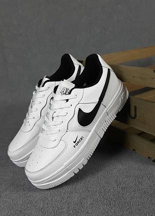Nike air force 1 pixel белые с чёрным