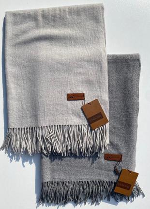 Стильный базовый кашемировый шарф/палантин 💚1 фото
