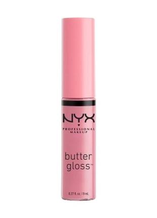 Блиск для губ nyx professional makeup butter gloss 02 eclair, 8 мл1 фото