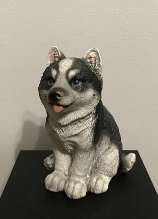 Декор.статуетка собачка. хаскі.