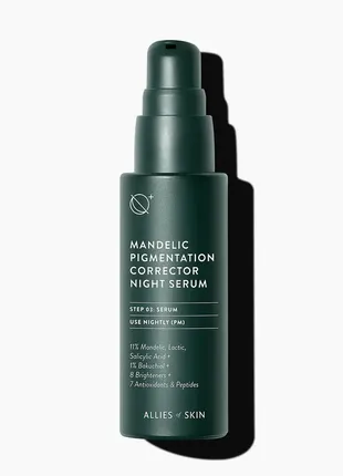 Нічна сироватка allies of skin mandelic pigmentation corrector night serum 30 мл
