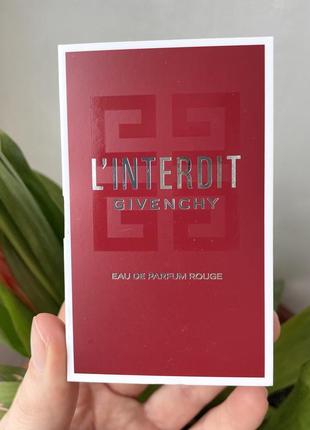 Givenchy l’interdit rouge пробник