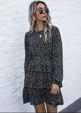 Ярусна сукня shein у стилі зара