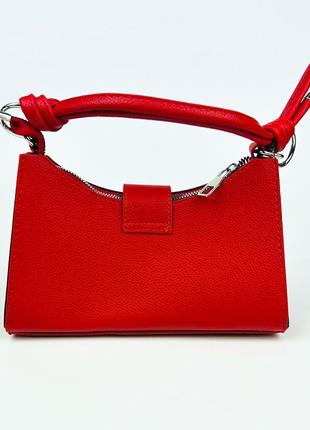 Женская сумка экокожа 23х13х8 см. 5011 красная4 фото