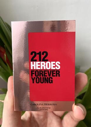 212 heroes forever young carolina herrera пробник