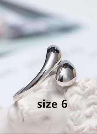 Кільце s925 колечко кольцо каблучка перстень стильне тренд під срібло нове