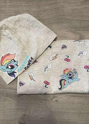 Шапочка и хомутик h&amp;m шапка хомут my little pony