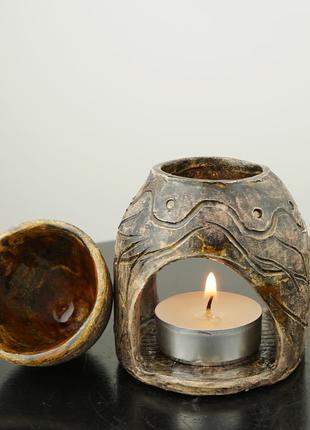 Аромалампа для эфирных масел ceramic aroma lamp for essential oils.2 фото