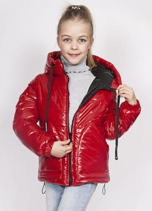 Деммисезонная стильная куртка для девочек "моника", размеры на рост 134 - 152
