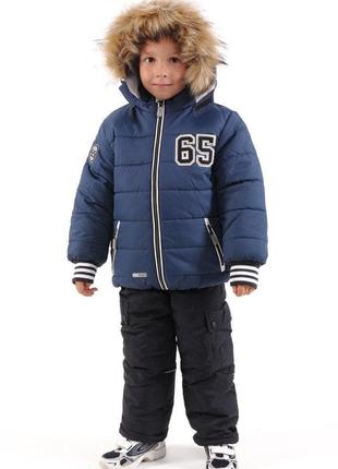 Зимовий костюм для хлопчиків "денді" розміри на ріст 98 - 1282 фото