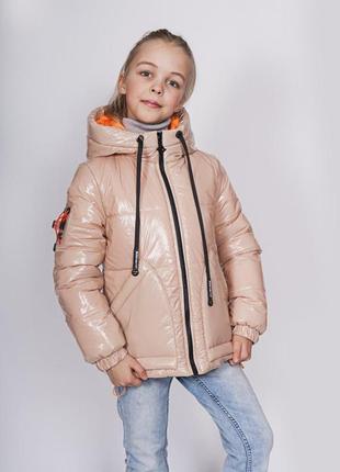 Деммисезонная стильная куртка для девочек "моника", размеры на рост 134 - 152