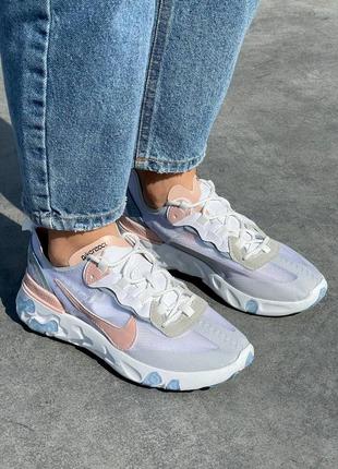 Nike react element ‘87 ‘grey pink’1 фото