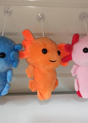 Милая мягкая игрушка аксолотль axolotl, игрушка морское животное, 18 см ,разные цвета