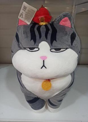 Мягкая игрушка  "кот император"  40 см. (кот батон)