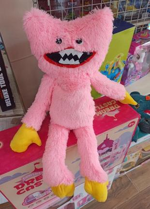 М'яка іграшка кісі місі poppy playtime (підручка хагі вагі) монстрик обіймашка рожева 40 см
