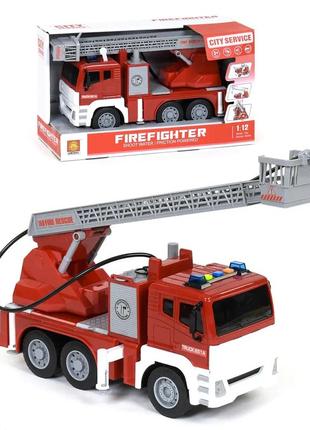 Інерційна вантажівка "пожежна машина з водяною помпою" (бризкає водою) (wy 851 а)