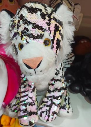 М'яка іграшка тигр прайд із паєтками 30 см