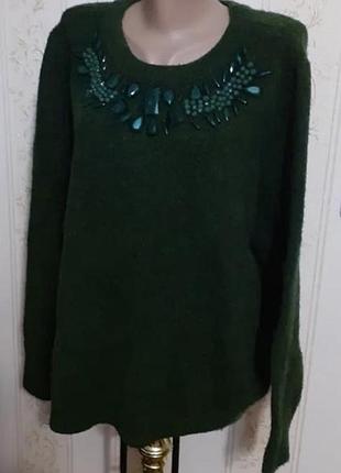 Светр смарагд h&m великого розміру  євро xl