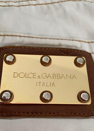 Прямые белые джинсы dolce&gabbana оригинал8 фото