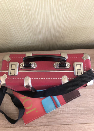 Винтажная милая и прикольная сумка-чемоданчик, 30х18х11 см6 фото