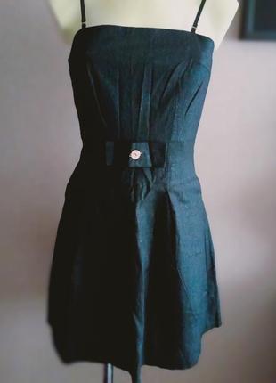 Стильный сарафан - платье на брительках из стрейчевой ткани.4 фото