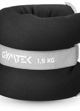 Утяжелители для фитнеса, спорта, единоборств утяжелители gymtek для рук и ног 2 х 1,5 кг черный5 фото