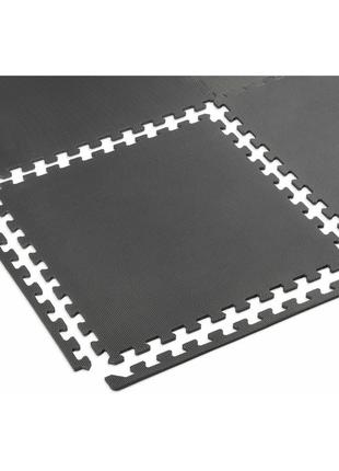 Мат-пазл gymtek eva 118х176,5х1 см 6 частей черный